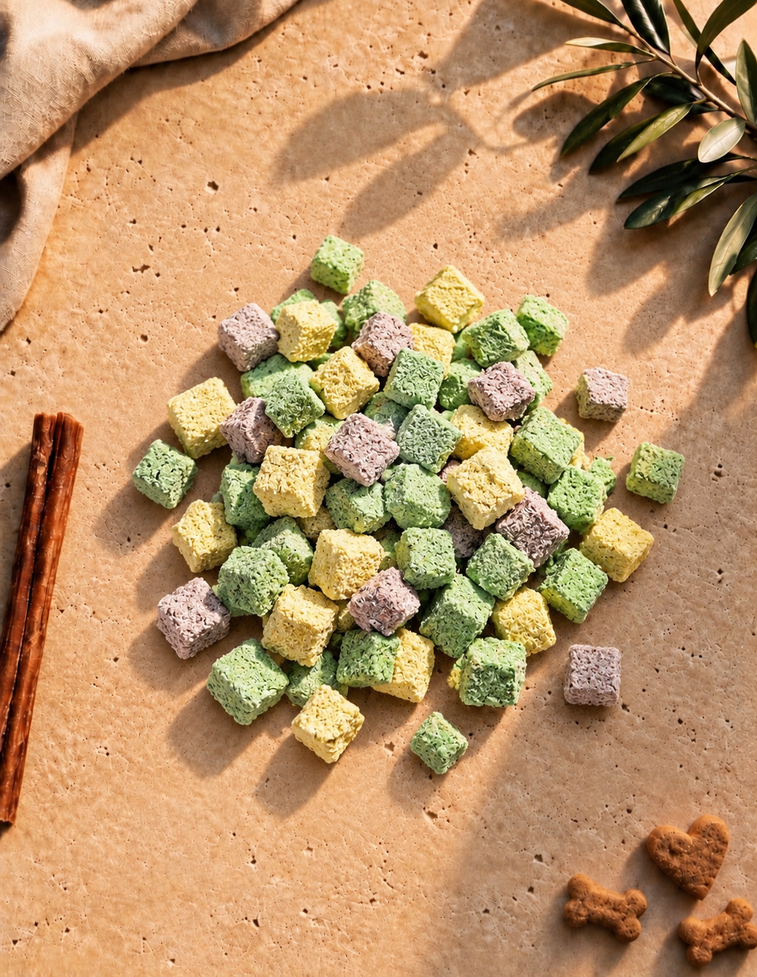 Freeze Dried Chicken & Veg Cubes