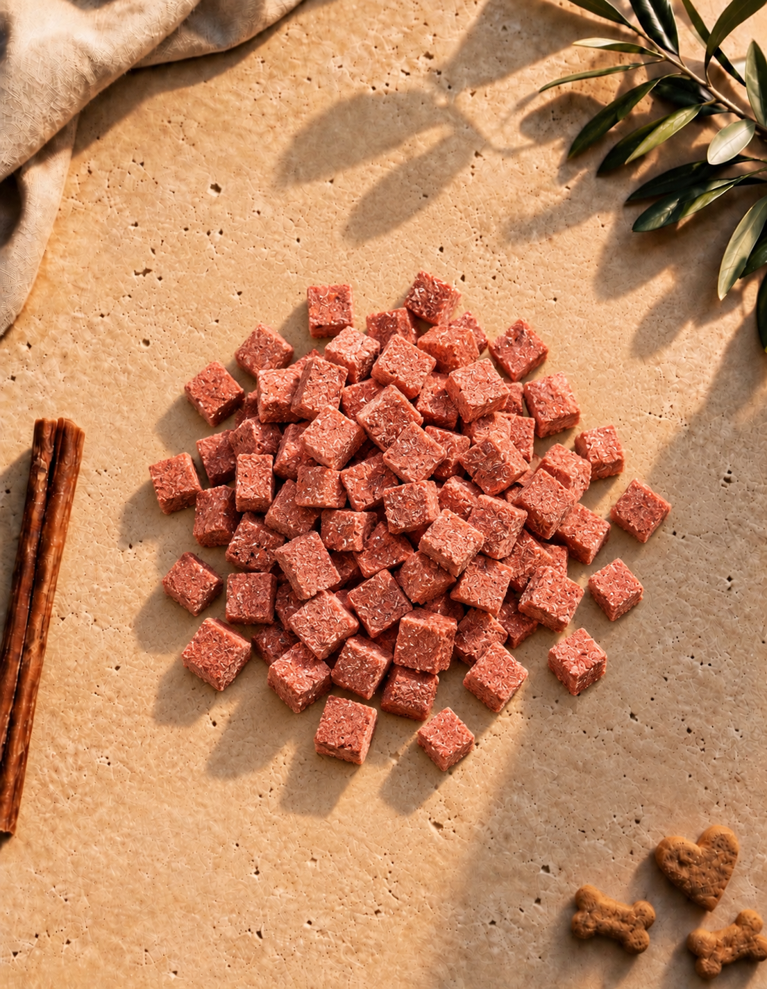 Freeze Dried Chicken & Dragon Fruit Cubes